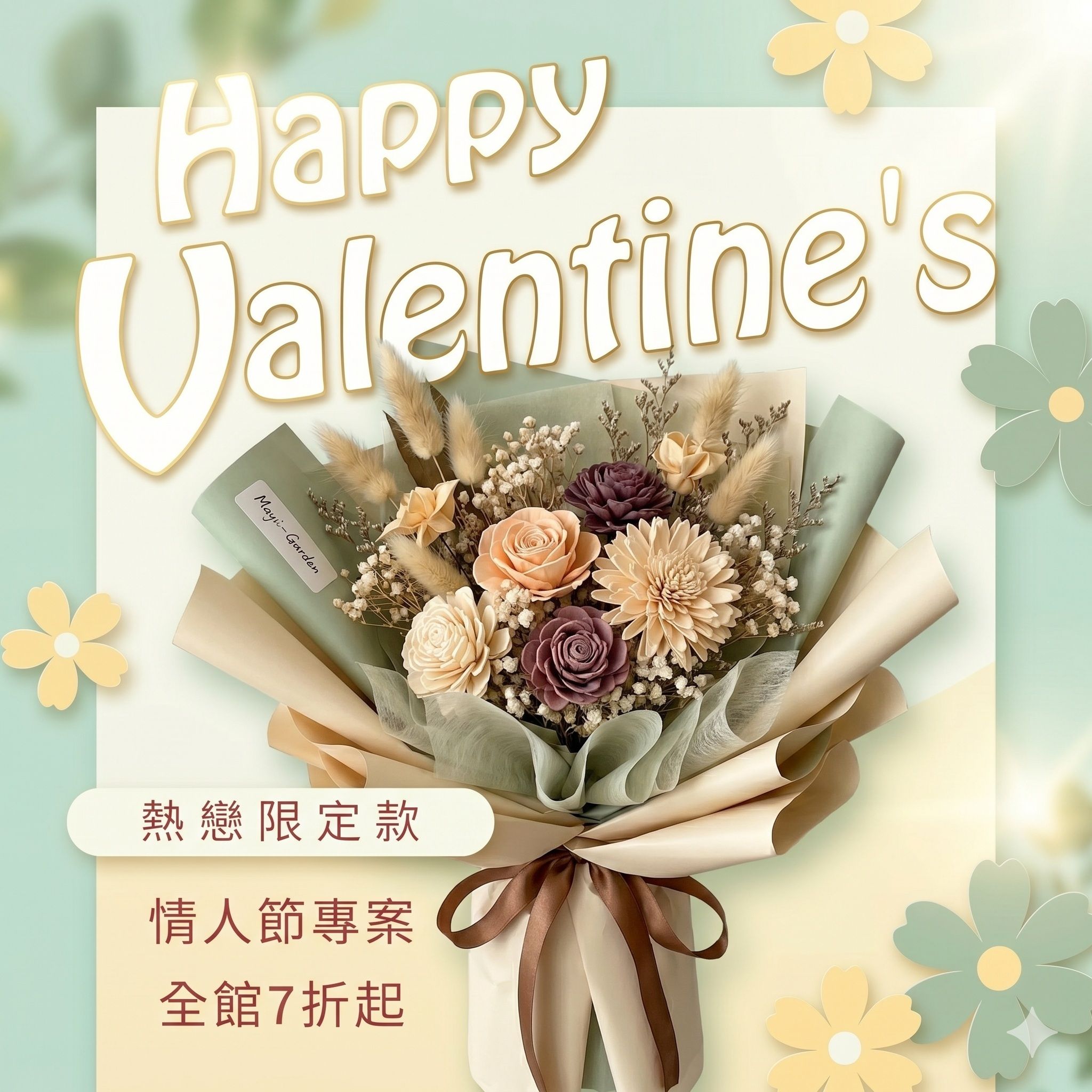 情人節專案  全館 7 折起